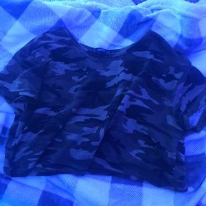 SHEIN- camo crop top| aesthetic :D